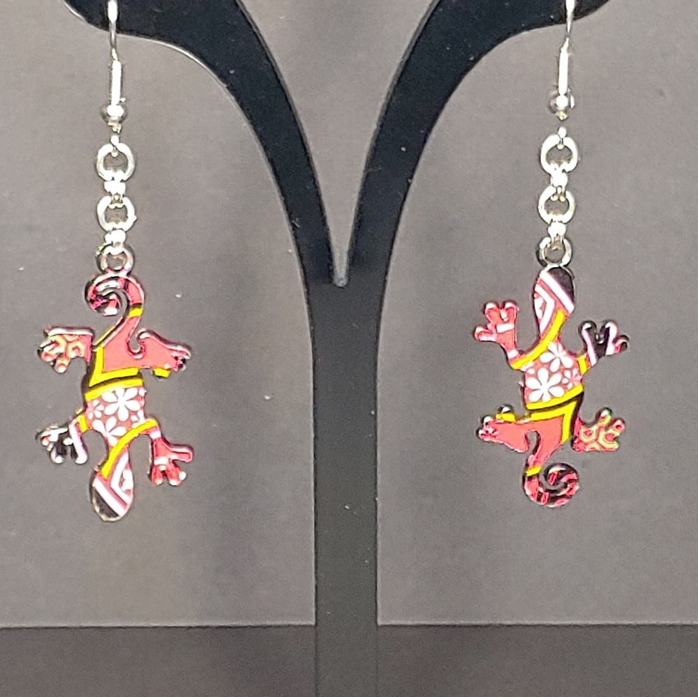 Gecko earrings - Picture 7 of 8
